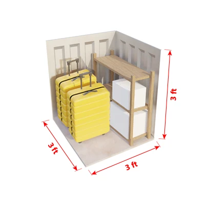 9 sq ft Locker storage unit